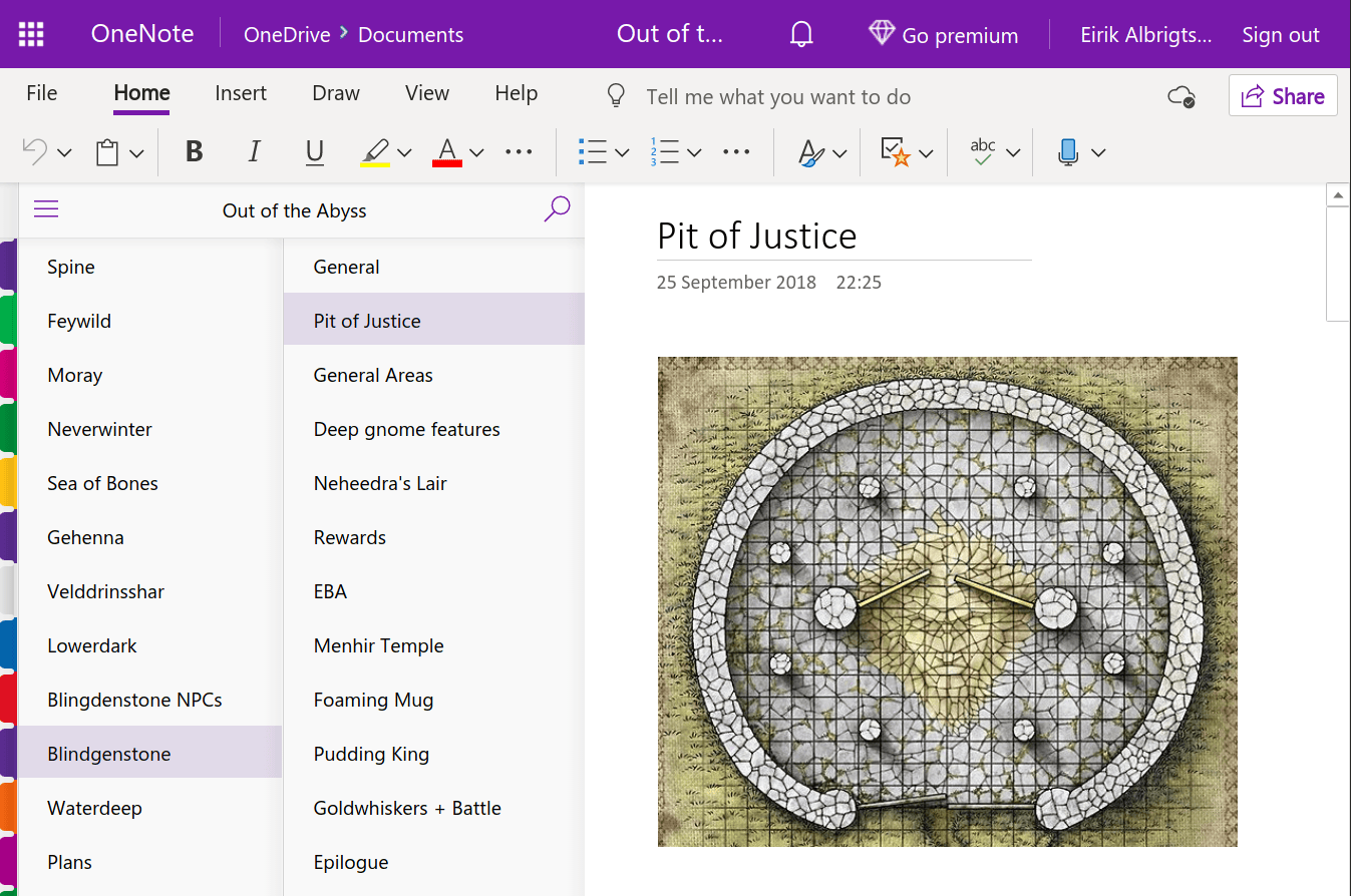 onenote dnd templates download